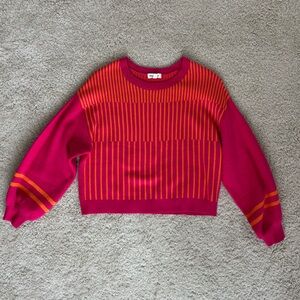 Pink and Orange Women's Sweater